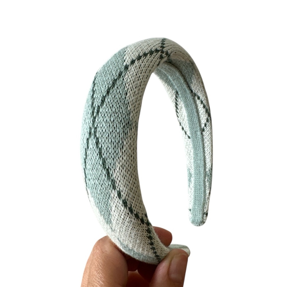 Plaid Knit Headband